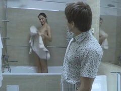 Broke fellow allows horny friend to ride his exgf for hard cash