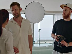 Blasen, Braunhaarige, Spermaladung, Aufs gesicht abspritzen, Fingern, Pornostars, Reiten, Titten