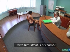 Vingeren, Handbeurt, Likken, Verpleegster, Kantoor, Gezichtspunt, Kut duiken, Uniformpje