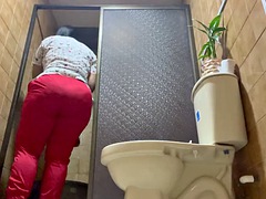 Amateur camera records patients and nurses pissing in public bathroom