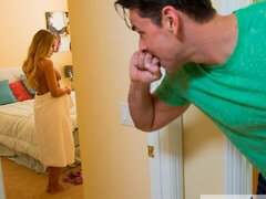 お尻, ブロンド, フェラチオ, なめる, 淫乱熟女, 自然山雀, オマンコ, ストッキング