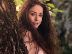 Morena, Holandés, Europeo, Peludo, Desnudo, Al aire libre, Bragas, Solo