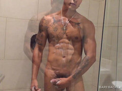 Tir de sperme, Queue, Branlette thaïlandaise, Douche, Solo