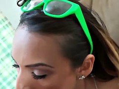 Two hot ass babes sucked and get their pussies banged