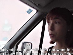 素人, ブロンド, フェラチオ, 車, 露出狂, オマンコ, 剃毛, ティーン