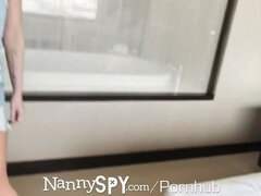 NANNYSPY Masturbating Nanny Caught & Fucked To Keep Job
