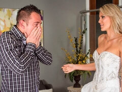 Grosser arsch, Grosse titten, Blondine, Blasen, Schwanz, Hundestellung, Milf, Titten