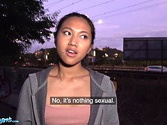 アジア人, デカチン, バック, アウトドア, 小柄, ハメ撮り, 公共, タイ