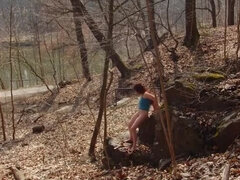 Blasen, Deutsch, Hd, Milf, Nackt, Im freien, Öffentlich, Rotschopf