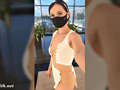 素人, 熟年, 穴開きパンティ, 公共