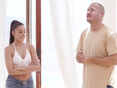 Anal, Sucer une bite, Brunette brune, Éjaculation interne, Queue, Fétiche, 2 femmes 1 homme, Orgie