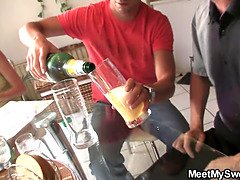Pareja, Ffm, Abuelo, Sexo duro, Maduro, Fiesta, Adolescente, Trio