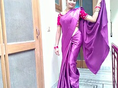Tante, Indienne, Lingerie, Satin
