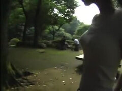 Pijpbeurt, Sperma shot, Vingeren, Japaans, Openbaar, Spuiten, Trio, Bekijker