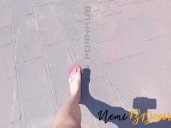 Wife At The Beach With The Lifeguards Cock Tastier Than Her Cuckold Husband Under Beach Umbrella