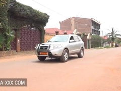 Africano, Gorda, Tetas grandes, Negro, Morena, Estilo perrito, Ébano, Montar