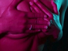 Anaal, Dubbele penetratie, Zwart, Latijnse vrouw, Orgasme, Klein, Tieten likken, Speelgoed