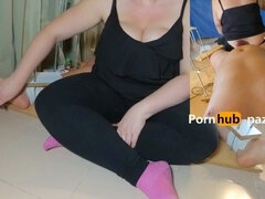 素人, 緊縛, 着衣女と全裸男, 足, 女, フェムドム, 手コキする, オーガズム