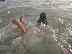 Strand, Zwart, Vingeren, Voetbeurt, Handbeurt, Naakt, Openbaar, Roken