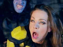 デカパイ, イギリス人, 茶髪の, オマンコ