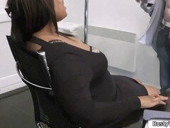 Thick ebony BBW from Czech Republic enjoys riding big cock