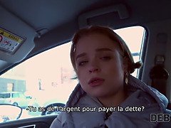 Russian teen begs for hard sex and debt payment in POV homemade video