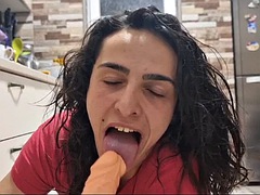 Leie, Blasen, Dildo, Hardcore, Masturbation, Solo, Ablutschen, Spielzeuge