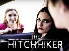 デカパイ, フェラチオ, 女 人男 人, オナニー, 淫乱熟女, 叫ぶ, タトゥー, 三人