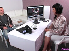 Hardcore Casting: Ultra Fit Guy Gently Fucks Agent's Throbbing Pussy - Tonny Valery