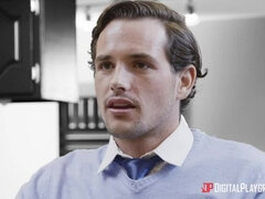 Américain, Sucer une bite, Brunette brune, Éjaculer dans la bouche, Faciale, Mère que j'aimerais baiser, Jarretelles, Nénés