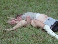 ブロンド, 茶髪の, アウトドア, オッパイの, ヴィンテージ