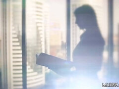 アナル, デカパイ, 茶髪の, Hd, オフィス