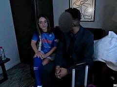 Cheating Italian Fan from Napoli MadBros Fucks Her Big Ass Doggy Style as Apology After Dumping Boyfriend