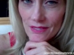 Blonde beauty explores an amazing fantasy