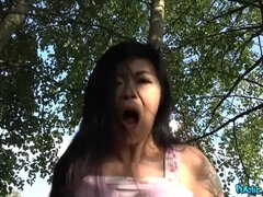 Amateur, Asian, Blowjob, Cumshot, Doggystyle, Outdoor, Pov, Public
