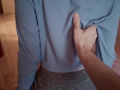 Queue, En levrette, Famille, Lingerie, Pute, Adolescente, Nénés, Mouillée