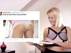 Amateur, Gros cul, Gros seins, Blonde, Talons, Solo, Dénudage, Adolescente