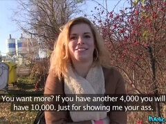 Enthousiasteling, Kont, Blond, Handbeurt, Buiten, Gezichtspunt, Openbaar, Kut duiken