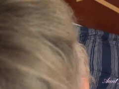 Tante, Blondine, Blasen, Geile alte tussi, Milf, Pov