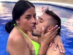 Amateur, Couple, Français, Piscine