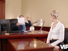 Naomi Love And Ridge Crix In Sexy Blonde With Long Legs And Big Natural Tits Is Fucked During The Job Interview