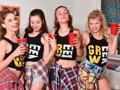 素人, デカパイ, ブロンド, フェラチオ, 茶髪の, 自然山雀, 小柄, ガリガリ