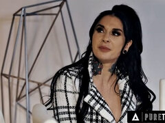 PURE TABOO CEO Cherie DeVille & HR Joanna Angel Hire Eager Man Just To Make Him A Fuck Toy