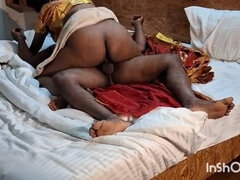 Red Silk Saree Sex - Hot Indian Aunty Homemade with Funnycouples