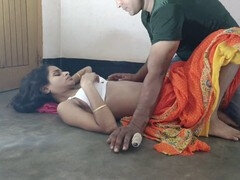 Local desi aunty gets down and dirty in the village