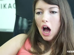 Anal, Sucer une bite, Brunette brune, Tir de sperme, Hd, Petite femme, Adolescente, Nénés