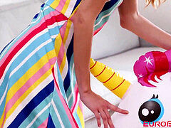 Bruinharig, Europees, Kut duiken, Tieten likken, Speelgoed