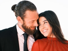 お尻, デカ尻, フェラチオ, 茶髪の, バック, アウトドア, オマンコ, ティーン