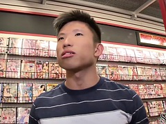 Amateur, Asiatique, Sucer une bite, Faciale, Homosexuelle, Branlette thaïlandaise, Gicler, Suçant