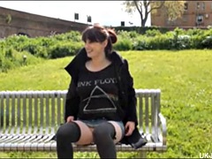 素人, 美女, イギリス人, 露出狂, 軟体, 淫乱熟女, アウトドア, 公共